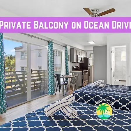 Beachy 1 B/R, W/2 Queen Beds, On Ocean Drive Beach Miami Beach Exterior foto
