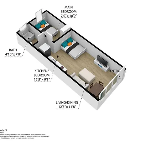 Beachy 1 B/R, W/2 Queen Beds, On Ocean Drive Beach Miami Beach Extérieur photo